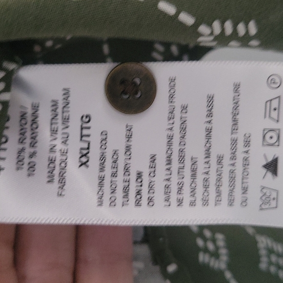 Jach's girlfriend botton down shirt Olive green - Picture 3 of 3